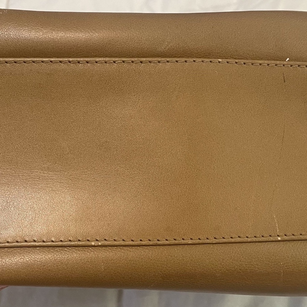 Fendi Tan/Brown Leather 2 Way Purse w/Strap,AUTHENTIC - Picture 10 of 16